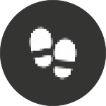 Lifestyle Icon of footsteps.