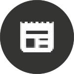 Newspaper Icon of a newspaper.