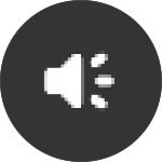 Icon of a speaker emitting sound waves.