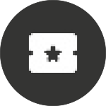 Ticket Stub Icon of a ticket stub.